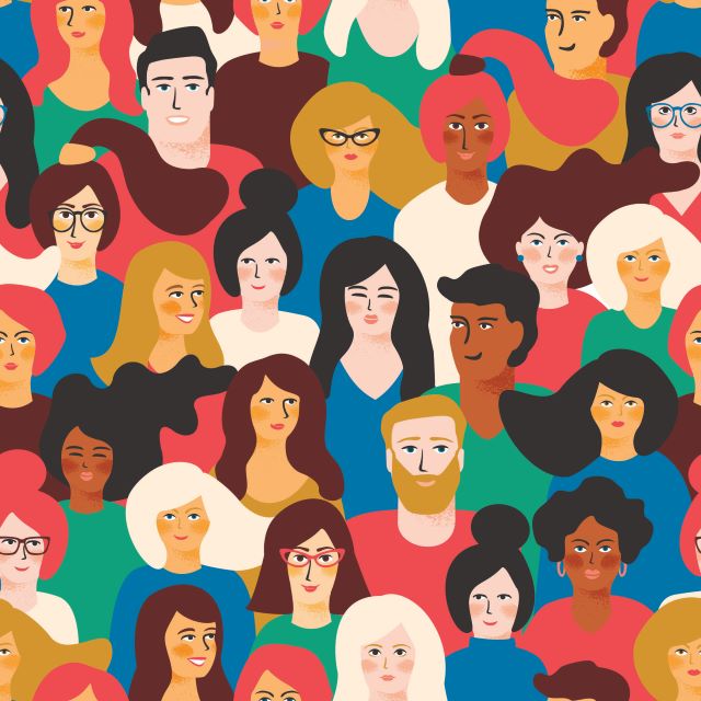 Nadia Grapes / Shutterstock, 2019 Des jeunes femmes et hommes ayant des couleurs de peau différentes